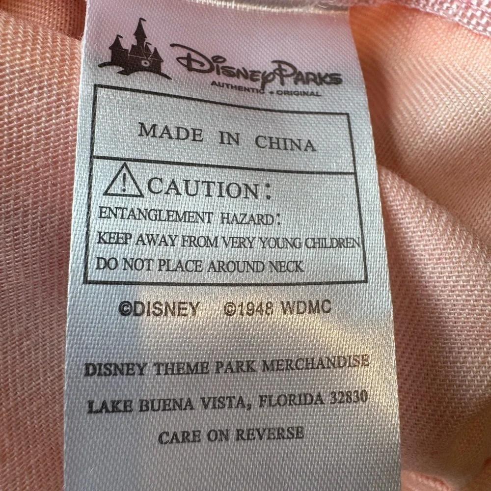 Disney Pink Fabric with Black Print